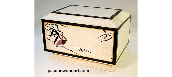 Handcrafted decorative wood keepsake box