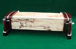 Handcrafted artistic wood box - Spalted maple, padauk