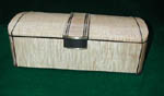 Handcrafted wood box - Tiger maple, ebony - keepsake box