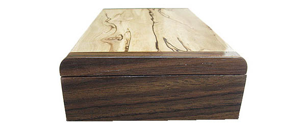 Santos rosewood box end - Handmade decorative slim wood box