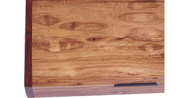 Honduras rosewood box top close up - Decorative desktop box
