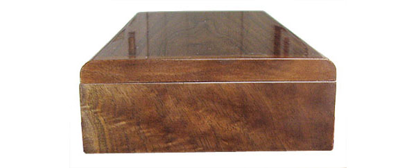 Eastern walnut box end - Handmade wood decorative desktop box