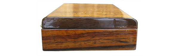 Indian rosewood box end - Handmade wood desktop pen box 