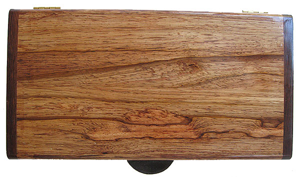 Honduras rosewood box top - Handmade decorative slim box, desktop box