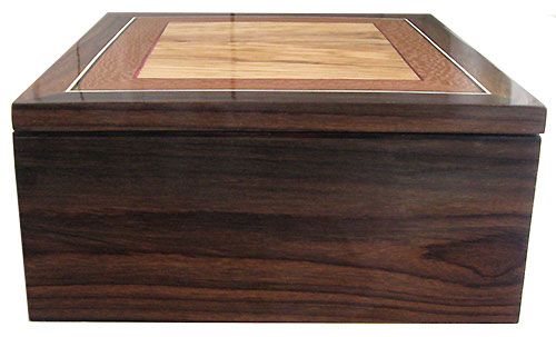 East Indian rosewood box side: Handmade wood box