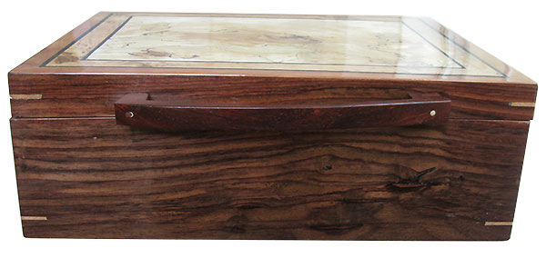Indian rosewood box front - Handmade large keepsake box
