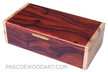 Cocobolo box - Handmade keepsake box 