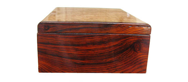 Cocobolo end - Handcrafted wood decorative wood box