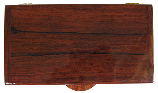 Palisander box top - Handcrafted decorative wood keepsake box