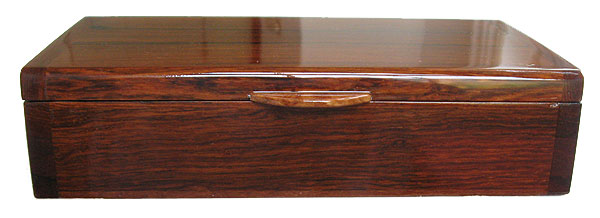 Palisander box front - Handcrafted wood box - Decorative keepsake box