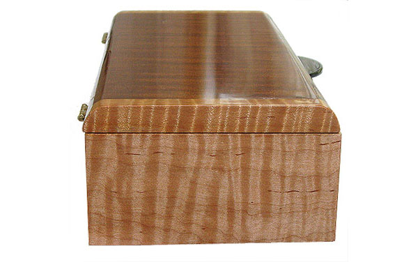 Tiger maple box end - Handmade wood box