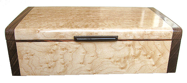 Bird's eye maple box side - Handmade decorative wood keepsake box