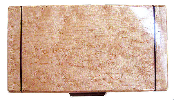 Birds eye maple box top - Handmade wood decorative keepsake box