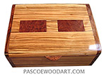 handcrafted wood box made of Italian olive