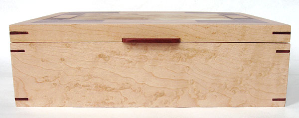Bird's eye maple box side - Handmade decorative keepsake box
