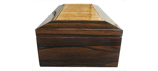 ZIricote box end - Handmade decorative wood keepsake box 