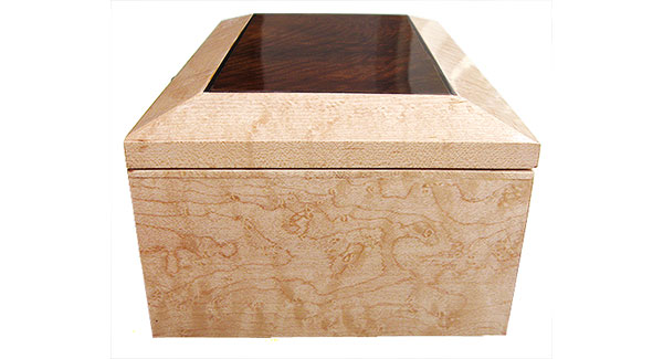 Birds eye maple box side - Handmade wood box - Decorative wood keepsake box