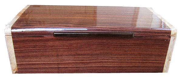 Brazilian kingwood box front - Handmade wood decorative keepsake box