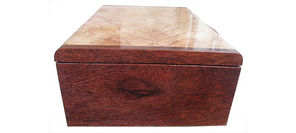 Bloodwood box end - Handmade wood box