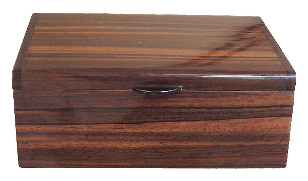 Decorative wood keepsake box - Front view