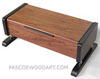 Decorative wood dekstop  box - Handmade keepsake box made of Honduras rosewood, ebonized cherry