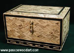 Nara Hako - Keepsake Box - Spalted Maple Mosaic box - Handcrafted decorative wood box