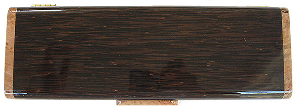 Black palm weekly pill box top - Handmade wood decorative weekly pill box - 7 day pill organizer