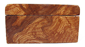 Decorative weekly pill box - Maple burl left end