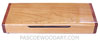 Handmade twice a day weekly pill organizer made of cherry wood