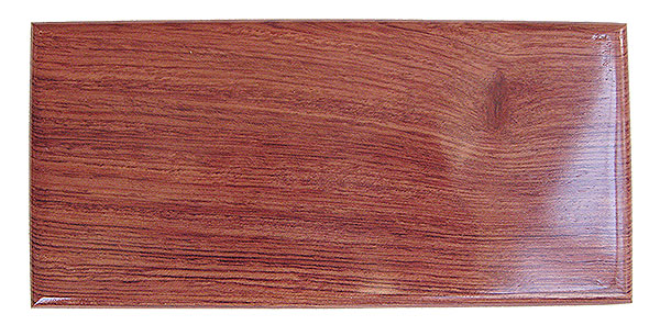 Bubinga box top - Handmade decorative wood small and slim keepsake box or pen box