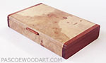 Spalted maple burl small wood box