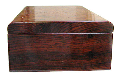 Cocobolo box end - Handmade small wood box