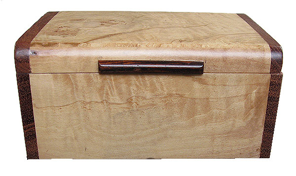 Burley maple box front - Handmade small wood box