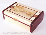 Small decorative wood keepsake box