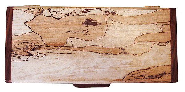 Spalted maple box top - Handmade wood keepsake box