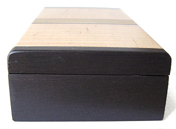 Ebony box end - Decorative small wood box
