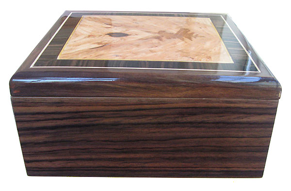 East Indian rosewood box side - Handcrafted wood box