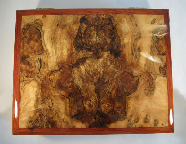 Men's Valet Box - Spalted maple burl top