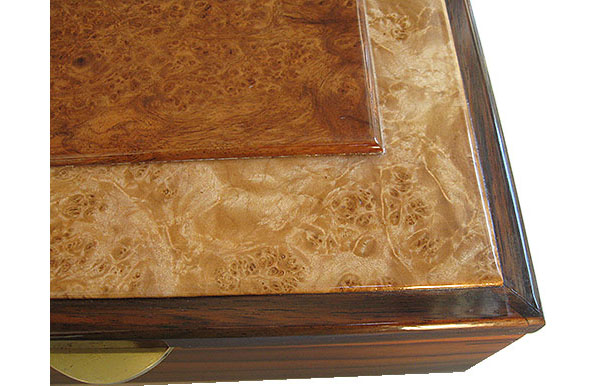Handcrafted box top close up