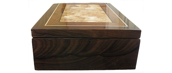 Ziricote box side - Handcrafted wood box
