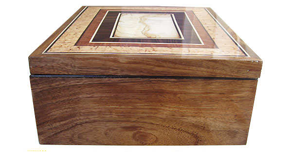 Hawaiian koa box side - Handcrafted wood large wood box