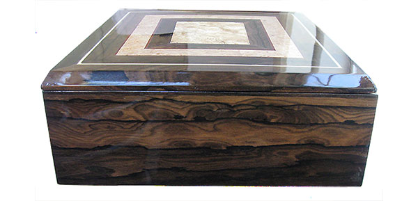 Ziricote box side - Handmade wood box