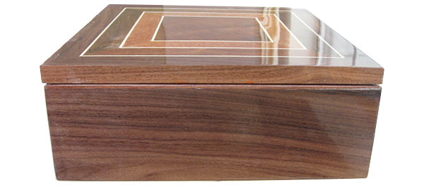 Bolivian rosewood box side - Handcrafted wood box