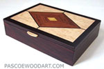 Handmade wood man's valet box