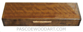 Handmade decorative wood weekly pill box - 7 day pill organizer - shedua, madrone burl