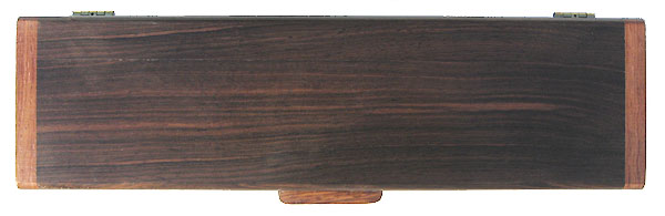 Handmade wood weekly pill box - Decorative wood 7 day pill organizer- Kamagong box top